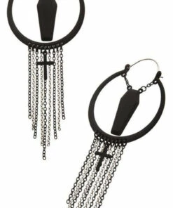 Best deal π BODYVIBE All Glam Goth Coffin | PLUG HOOP EARRINGS π₯°