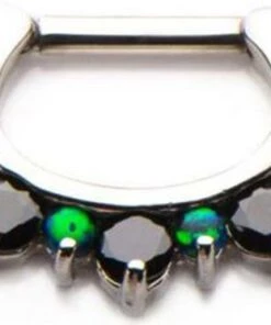 Flash Sale 👍 BODYVIBE Grunge Enchanted Forest [Black/Green] | SEPTUM CLICKER ❤️