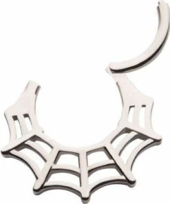 New ✨ BODYVIBE 🧨 Halloween Spooky [Silver] | SEPTUM CLICKER 🤩 -Halloween Item Store jewellery spooky silver septum clicker 2 97947ac1 d10d 4c22 95c0 75441b0e2539 700x700