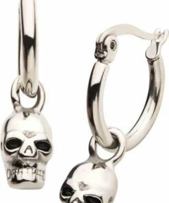 Promo 🧨 BODYVIBE Punky Colour Skull [Stainless Steel] | EARRINGS ✨