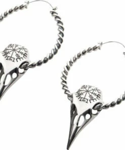 Hot Sale 🧨 BODYVIBE Skulls Vegvisir Raven Skull | PLUG HOOP EARRINGS 🤩 -Halloween Item Store jewellery vegvisir raven skull plug hoop earrings 1 f6a627aa 37bf 4c62 b378 d5ca3db1cbaa 700x700