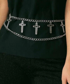 Best deal 😍 KATAKOMB Halloween Cross [Silver] | CHAIN BELT 🎉