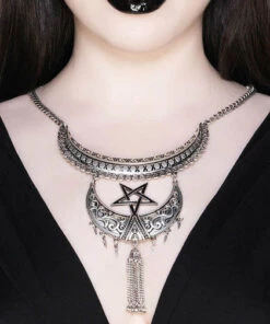Hot Sale ✔️ KILLSTAR Pentacles & Pentagrams Ancestral Night [Silver] | NECKLACE* 🎁