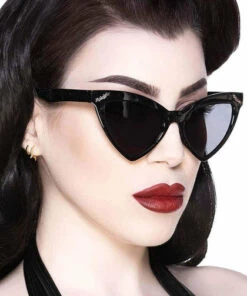 Promo 😉 KILLSTAR Bats Bat An Eye [Black Glitter] | SUNGLASSES 👍