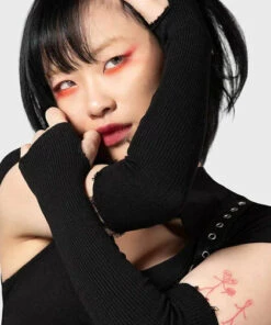 Best reviews of 👏 KILLSTAR Mens Accessories Elvyne | GLOVES ⌛ -Halloween Item Store killstar elvyne gloves 3 700x700