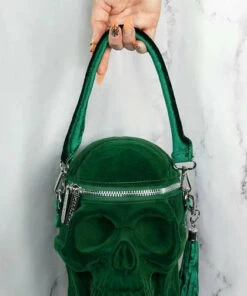 Top 10 👍 KILLSTAR Halloween Grave Digger [Green] | SKULL HANDBAG" 🎁
