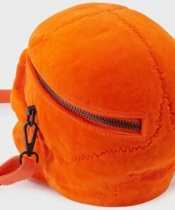 Deals ❤️ KILLSTAR Pentacles & Pentagrams Grave Digger Skull [Orange Velvet] | 👍 HANDBAG ✨ -Halloween Item Store killstar grave digger skull orange velvet handbag 4 700x700