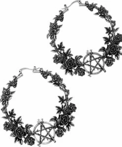 Outlet ✨ KILLSTAR Pentacles & Pentagrams Grimwood | HOOP EARRINGS 😍 -Halloween Item Store killstar grimwood hoop earrings 1 5c0cb1e0 8563 4543 ad6d 1aa36f77f4ea 700x700