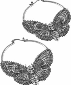 Halloween Item Store -Halloween Item Store killstar night flutter hoop earrings 1 700x700