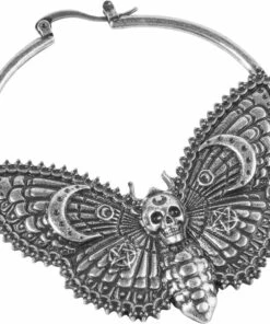 Cheapest 💯 KILLSTAR The Moon Night Flutter | HOOP EARRINGS ✨ -Halloween Item Store killstar night flutter hoop earrings 4 700x700