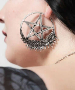 Outlet 🔥 KILLSTAR Pentacles & Pentagrams Penta Faune | HOOP EARRINGS* 💯 -Halloween Item Store killstar penta faune hoop earrings 3 9fa094ea 5c86 4375 8cc5 6da275731a70 700x700