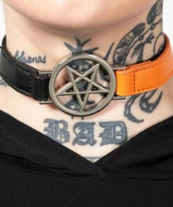 Promo ⌛ KILLSTAR Fetish Penta Half [Black/Orange] | CHOKER 🎉