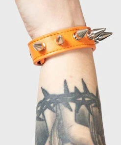 Best deal 😀 KILLSTAR Mens Accessories Stay Away Spike [Orange] | BRACELET 😉 -Halloween Item Store killstar stay away spike orange bracelet 3 cf6c590c 3166 4270 861d aaf5d36543a3 700x700