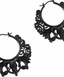 Top 10 👏 KILLSTAR All Worship The Night [Black] | HOOP EARRINGS* 🎁 -Halloween Item Store killstar worship the night black hoop earrings 1 c91f5c2d e9ff 43de 9bbe 656c721e318e 700x700