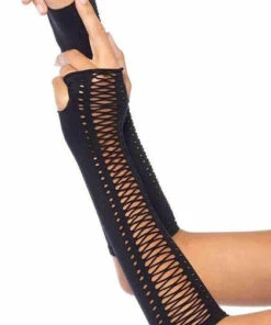 Outlet π LEG AVENUE All Seamless Lace Up | FINGERLESS GLOVES π₯