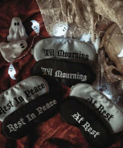 Flash Sale 😉 LIVELY GHOSTS All Rest In Peace [Black] | SLEEP MASK` 👍 -Halloween Item Store lively ghosts rest in peach black sleep mask 7 1076df9d bdf9 432b aa5f 9448941eeb48 700x700