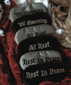 Promo ✔️ LIVELY GHOSTS All Till Mourning [Black] | SLEEP MASK ✨ -Halloween Item Store lively ghosts till mourning black sleep mask 4 7cb31209 d2bd 45a7 8902 f823d81f6c67 700x700
