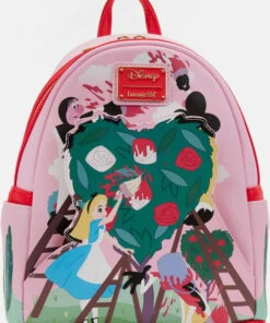 Flash Sale 🛒 LOUNGEFLY Alice In Wonderland: Painting Roses | MINI BACKPACK 😉