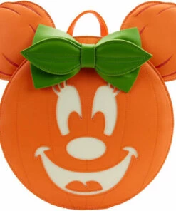 Best reviews of ⭐ LOUNGEFLY Disney: Minnie Pumpkin Glow Face | MINI BACKPACK 🧨