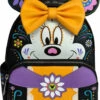 Deals 🛒 LOUNGEFLY Halloween Disney: Minnie Sugar Skull | MINI BACKPACK 🔔