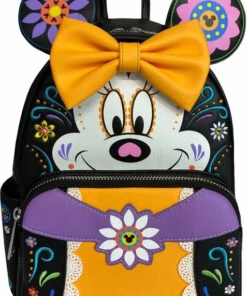 Deals 🛒 LOUNGEFLY Halloween Disney: Minnie Sugar Skull | MINI BACKPACK 🔔