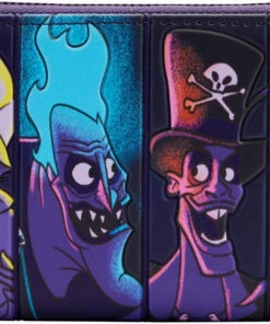 Cheap 𧨠LOUNGEFLY Disney Villains: In The Dark | ZIP PURSE π