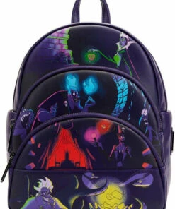 New π LOUNGEFLY Disney Villains: Triple Pocket Glow | MINI π BACKPACK β