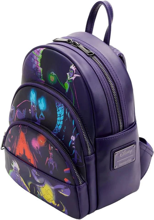 New π LOUNGEFLY Disney Villains: Triple Pocket Glow | MINI π BACKPACK β 6 New π LOUNGEFLY Disney Villains: Triple Pocket Glow | MINI π BACKPACK β - Image 4