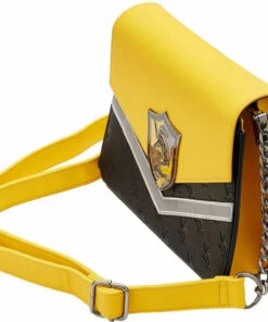Best Pirce ✨ LOUNGEFLY Harry Potter: Hufflepuff Chain Strap | CROSSBODY BAG 👍 -Halloween Item Store loungefly harry potter hufflepuff chain strap crossbody bag 4 700x700