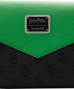 Buy 👍 LOUNGEFLY Harry Potter: Slytherin Chain Strap | CROSSBODY BAG ⭐ -Halloween Item Store loungefly harry potter slytherin chain strap crossbody bag 5 700x700
