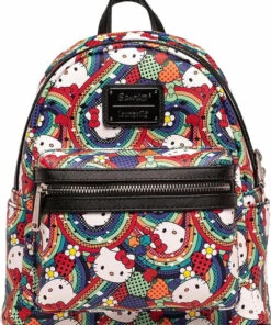 New 👏 LOUNGEFLY Cats Hello Kitty: Abstract | MINI BACKPACK 💯