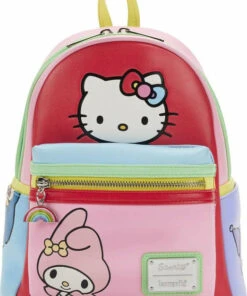 Best Pirce 🔥 LOUNGEFLY Sanrio Hello Kitty: Colour Block | MINI BACKPACK 🎁