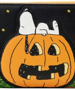 Brand new 👏 LOUNGEFLY Bats Peanuts: Great Pumpkin Snoopy 👍 Doghouse | ZIP PURSE ❤️