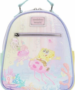 Hot Sale 💯 LOUNGEFLY All SpongeBob | Jellyfishing Pastel MINI BACKPACK ⌛