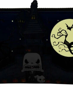 Outlet 💯 LOUNGEFLY Bats The Nightmare Before Christmas: Jack House Pop! Glow | ZIP PURSE ⭐ -Halloween Item Store loungefly the nightmare before christmas jack house pop glow zip purse 2 7786e969 8ac0 4990 909a 2c82612cfc2d 700x700