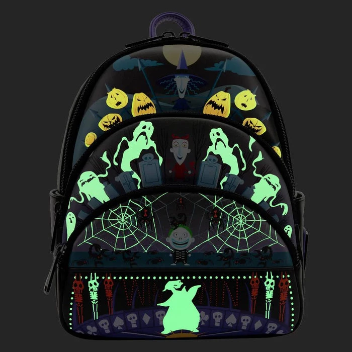 Discount π LOUNGEFLY Disney The Nightmare Before Christmas: Oogie Boogie Glow Triple Pocket | MINI π€© BACKPACK β€οΈ 4 Discount π LOUNGEFLY Disney The Nightmare Before Christmas: Oogie Boogie Glow Triple Pocket | MINI π€© BACKPACK β€οΈ - Image 2
