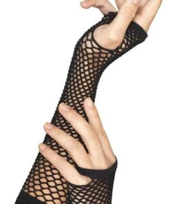Deals ⭐ MISCELLANEOUS All Long Black | FISHNET GLOVES 🛒