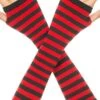 Best reviews of ⌛ MUSIC LEGS Punky Colour Opaque Striped [Black/Red] | ARM WARMERS ✨ -Halloween Item Store music legs opaque striped black red arm warmers 1 466110bc 0401 46e7 9571 f17f40473428
