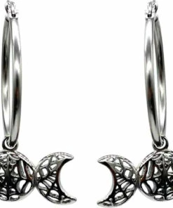 Brand new βοΈ MYSTICUM LUNA The Moon Aranea Moon | HOOP EARRINGS β