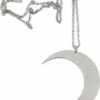 Promo 🧨 KILLSTAR The Moon Luna [Silver] | NECKLACE 🔔 -Halloween Item Store necklace luna 2 700x700