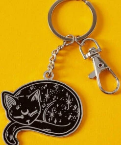 Wholesale ⭐ PUNKY PINS Cats Mystical Cat | ENAMEL KEYRING ⭐