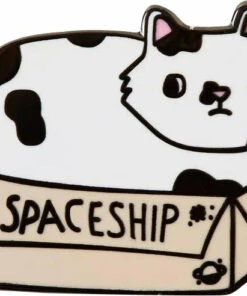Coupon ✔️ PUNKY PINS Cats Spaceship Cat In A Box | ENAMEL PIN ✔️
