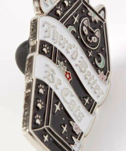 Flash Sale 🎁 PUNKY PINS Mens Accessories There'd Better Be Cats [Black] | ENAMEL PIN ✔️ -Halloween Item Store punky pins thered better be cats black enamel pin 3 d1731c39 d2a7 4753 b87f 2d3b0235120f 700x700