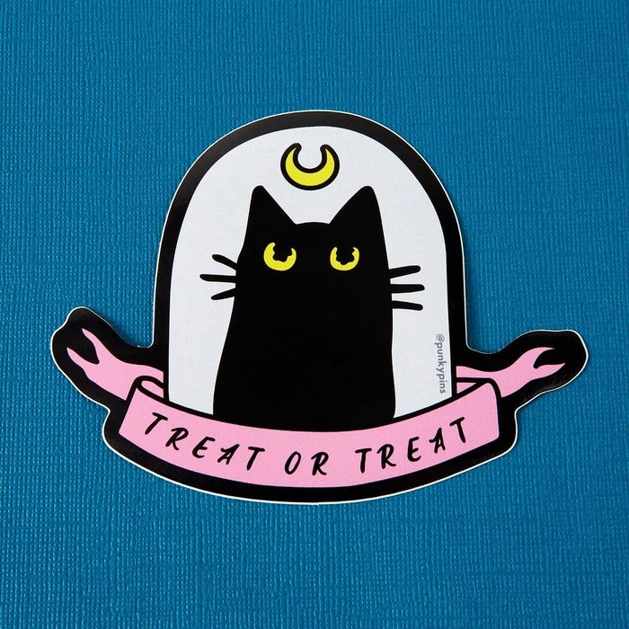 Promo ⭐ PUNKY PINS Cats Treat Or Treat Cat | LAPTOP STICKER ❤️ 4 Promo ⭐ PUNKY PINS Cats Treat Or Treat Cat | LAPTOP STICKER ❤️ - Image 2