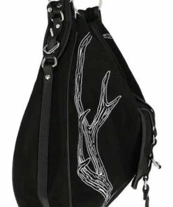 Best reviews of ✔️ RESTYLE All Antlers [Black] | HOBO BAG ✔️ -Halloween Item Store restyle antlers black hobo bag 5 4d11339d a14d 4b2c 8342 b3b2e154291e 700x700