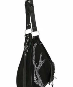 Best reviews of ✔️ RESTYLE All Antlers [Black] | HOBO BAG ✔️ -Halloween Item Store restyle antlers black hobo bag 6 2d742ed1 38a9 40be 8e6f 43b5506f8d7d 700x700