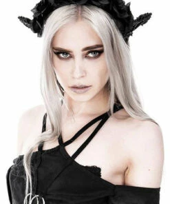 Brand new 🛒 RESTYLE Cosplay Dark Elf [Rose Crown] | HEADBAND 😍 -Halloween Item Store restyle dark elf rose crown headband 13 de87da04 d9cb 4185 8c62 9e9d68b1bc60 700x700