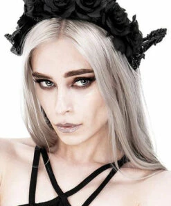 Brand new 🛒 RESTYLE Cosplay Dark Elf [Rose Crown] | HEADBAND 😍 -Halloween Item Store restyle dark elf rose crown headband 6 36370005 4e57 4dce 8baa a76e7d913482 700x700