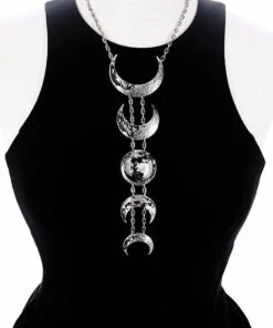 Promo 💯 RESTYLE The Moon Lunar [Silver] | NECKLACE 🎁 -Halloween Item Store restyle lunar silver necklace 2 138c8c9a 65f8 4e08 a0df 2ca4b55814bb 700x700