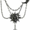 Flash Sale ⌛ RESTYLE The Moon Moon & Sun [Silver] | NECKLACE 🔔